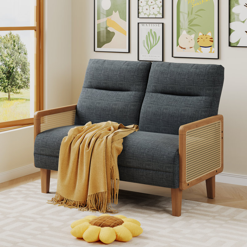 46.5'' Upholstered Loveseat, Gray
