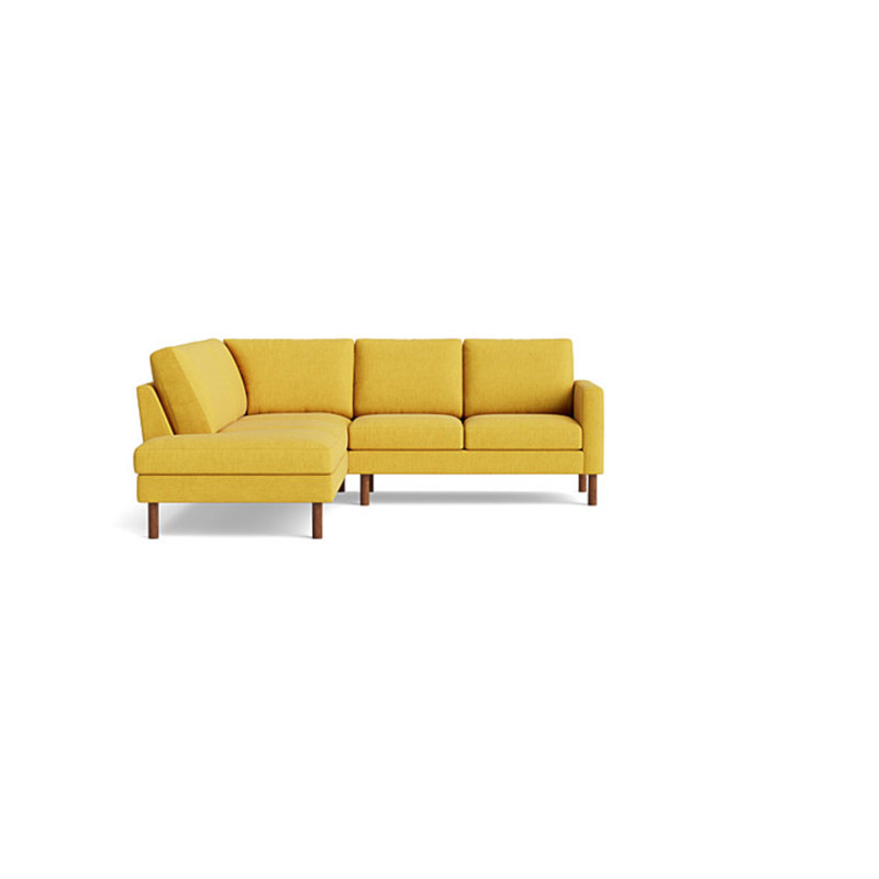 Laguna Sectional, Performance Weave - Zinc, Left Hand Facing