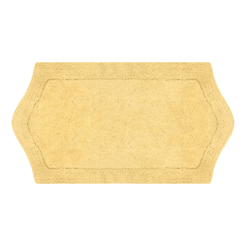 Tapis pour salle de bain Morissette, L 17 po x L 24 po, Jaune