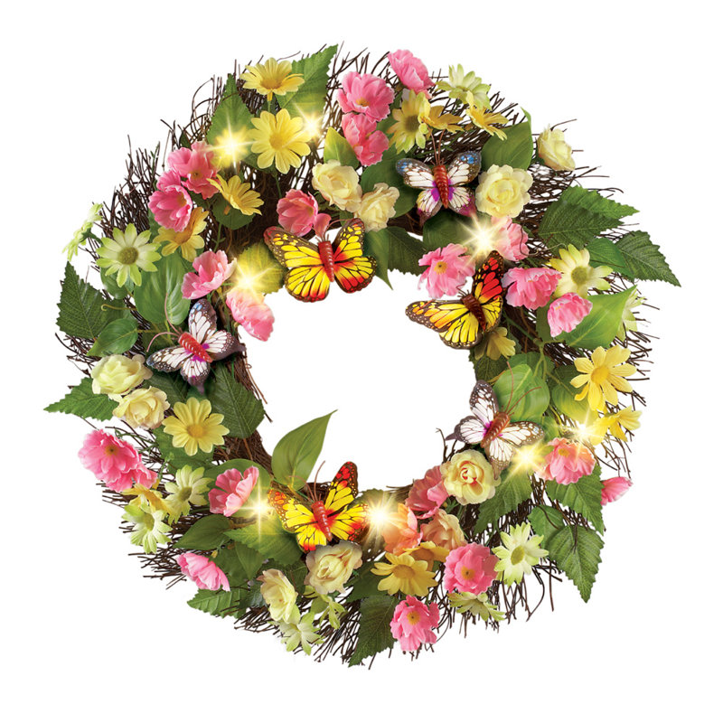 Couronne 17 "Butterfly Daisy