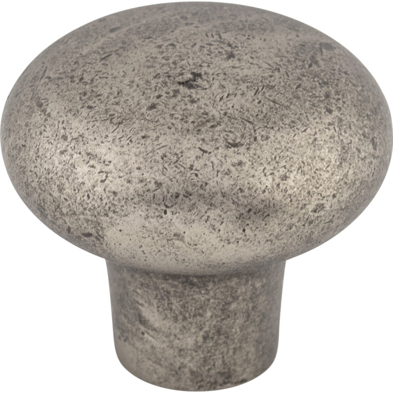Aspen Round 7/8" Diameter Round Knob, 1 3/8" Knob Diameter, Silicon Bronze Light