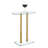 iDesign Oval Pedestal Drink Table for Small Spaces