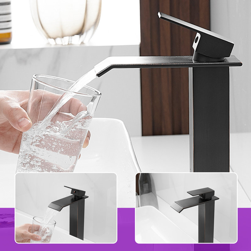 Vessel Sink Faucet Single-handle Bathroom Faucet with Drain Assembly, Oil Rubbed Bronze