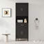 Armoire de salle de bain avec tiroir, 2 armoires, 4 portes à fermeture douce et 2 tablettes réglables-1067368994