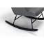Chaise berçante pour chambre de bébé, base stable - Gris confortable et confortable avec soutien lombaire