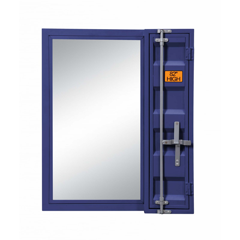 Miroir de salle de bain, Bleu