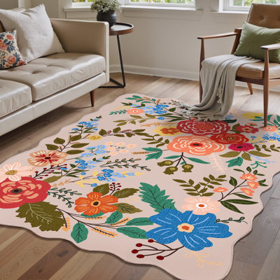 Tapis rose cerise lavable à la machine