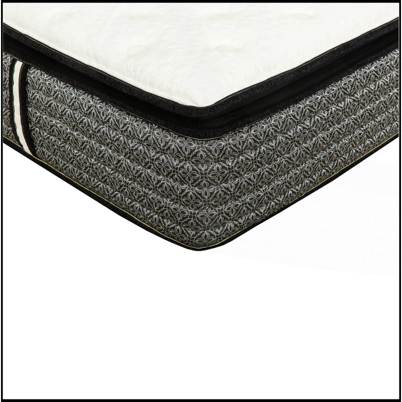 Premium 14 In. Full Size Pocket Coil Hybrid Mattress, Super Plush Gel Memory Foam Mattress For Comfort Sleep, White/Gray
