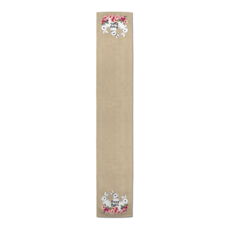 Rectangle Easter Polyester Table Runner, 72" x 16"