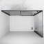 190*100*0.8cm, Safety Aluminum Framed Single-Sided Self-Cleaning Glass Shower Door with Side Panels, Black.