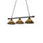 47" Long Nuevo Mission 3 Light Island Pendant
