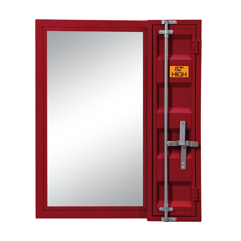 Miroir de salle de bain Cargo, Rouge