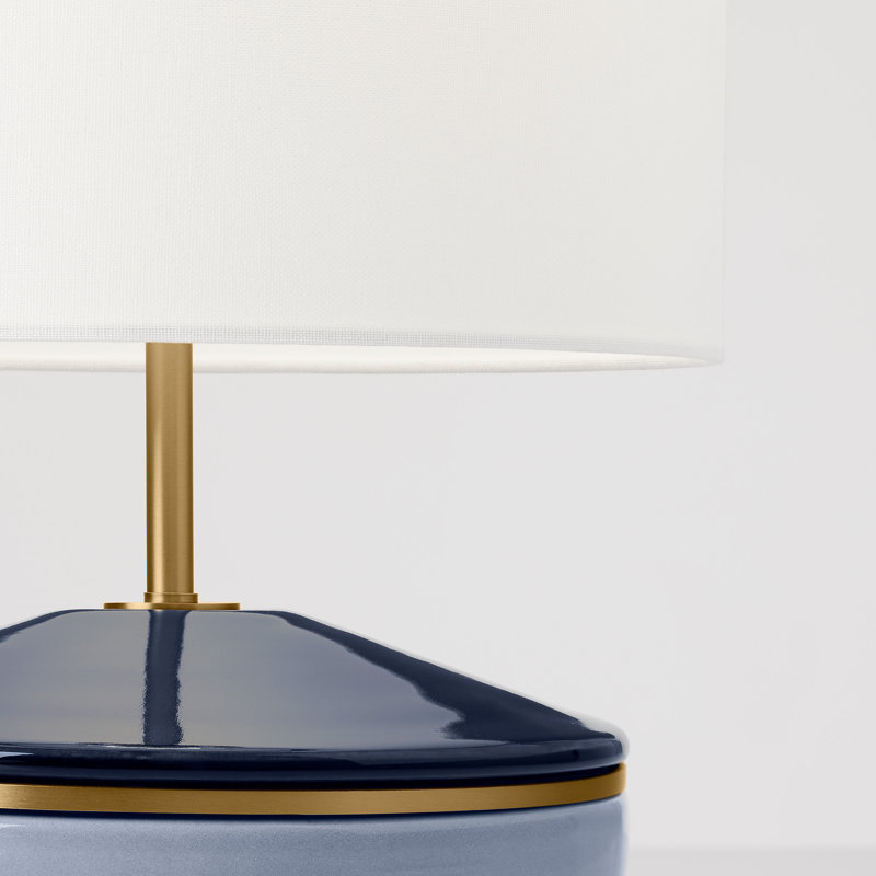 Cade Table Lamp, Polar Blue/Crystal Cobalt
