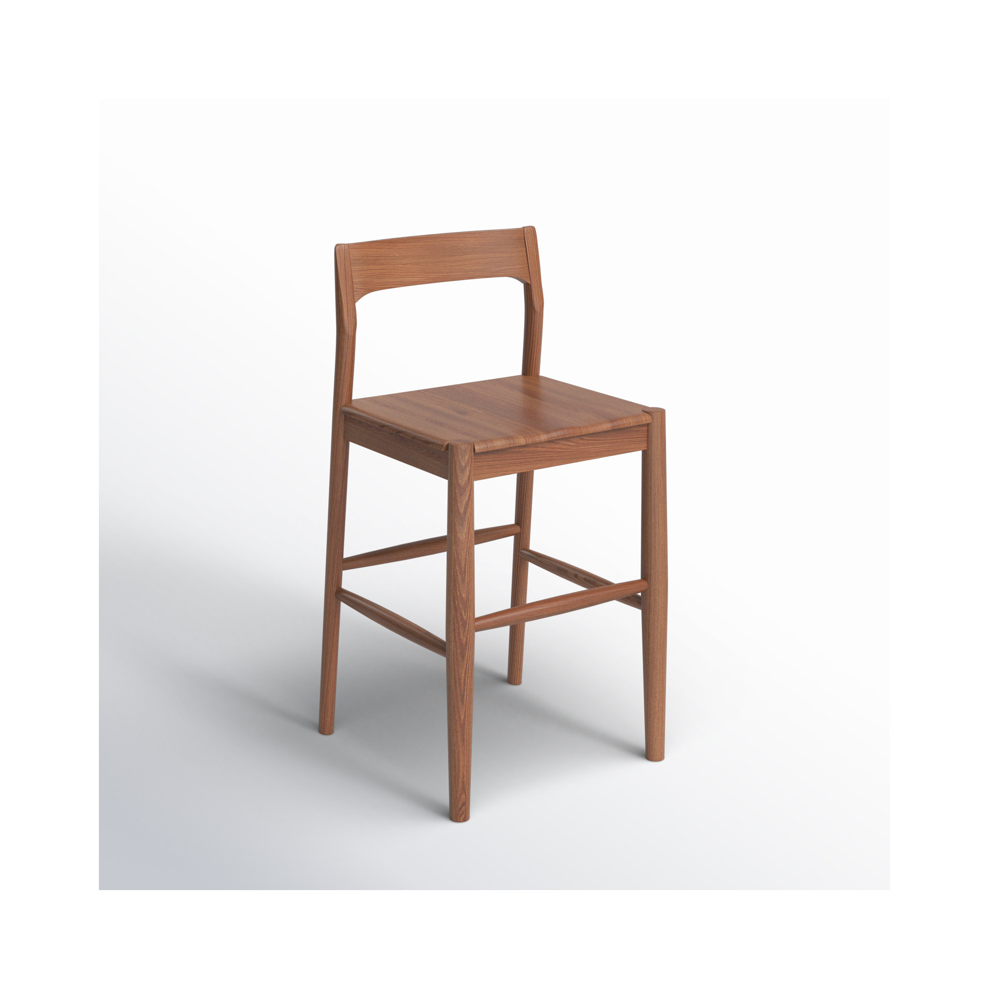 Krieger Bar and Counter Stool, Brown, Bar Stool (30" Seat Height)