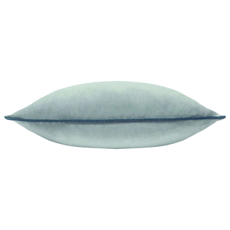 Meridian Square Cushion, Blue/Teal, Pillow Cover Only - No Insert, Square 45cm