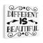 Different Is Beautiful - Wrapped Canvas Print