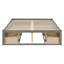 Lit plateforme avec 6 tiroirs de rangement, antique-1412647870-1412647871