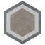 Traffic Hex 9" x 10" Porcelain Patterned Wall & Floor Tile