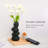 Ceramic Flower Vase For Home Decor - Handcrafted Cobblestone Shape Vase Centerpiece For Wedding, Decor，home Decor Living Room, Home, Office, Centerpiece,table (black Vase)