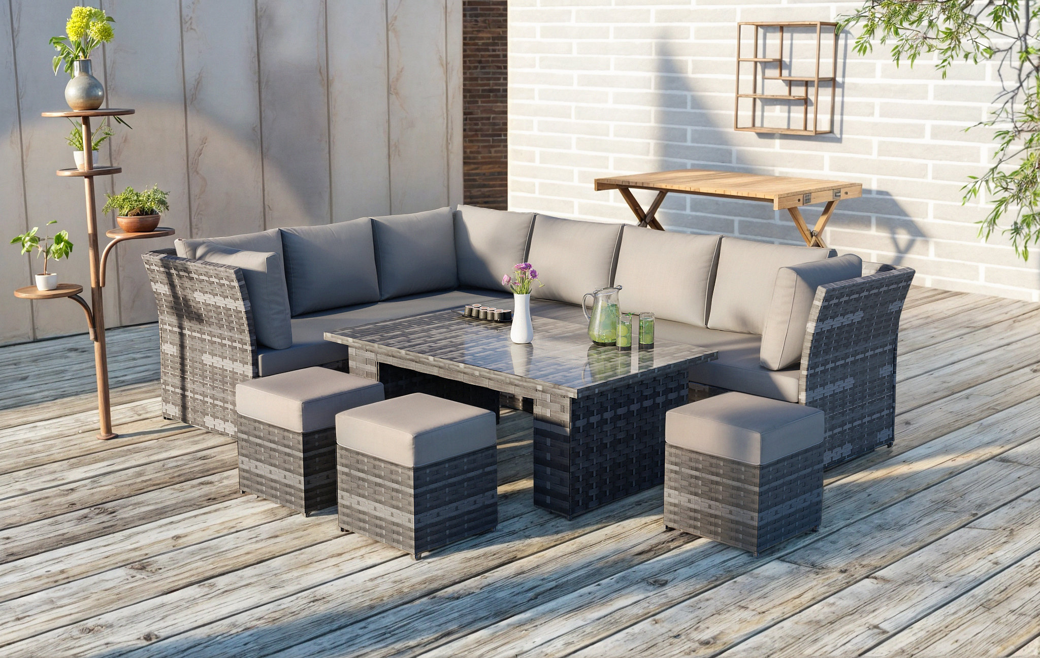 Outdoor Rising Table ClassicLiving Winterton Outdoor Arm Reclining Rising Dining Table ...