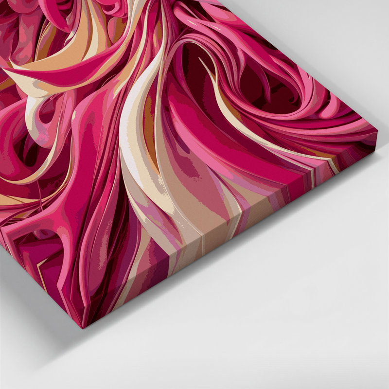 Art mural sur toile Biomorphic Abstraction 43, H 32 po x l 32 po