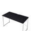 Bureau de meuble-lavabo noir et chrome