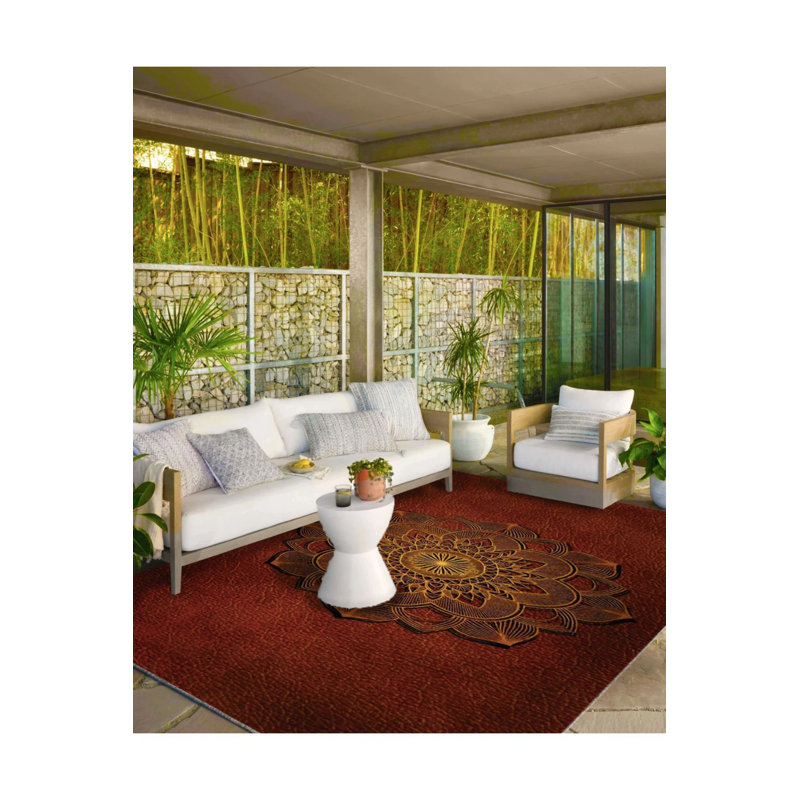 Tapis en cuir à base tissée et rayée, Tapis de couloir 3 pi 4 po x 9 pi 11 po