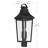 Cleary 25.25" 2-Light Outdoor Post Light with Clear Glass in Textured Black-126677979