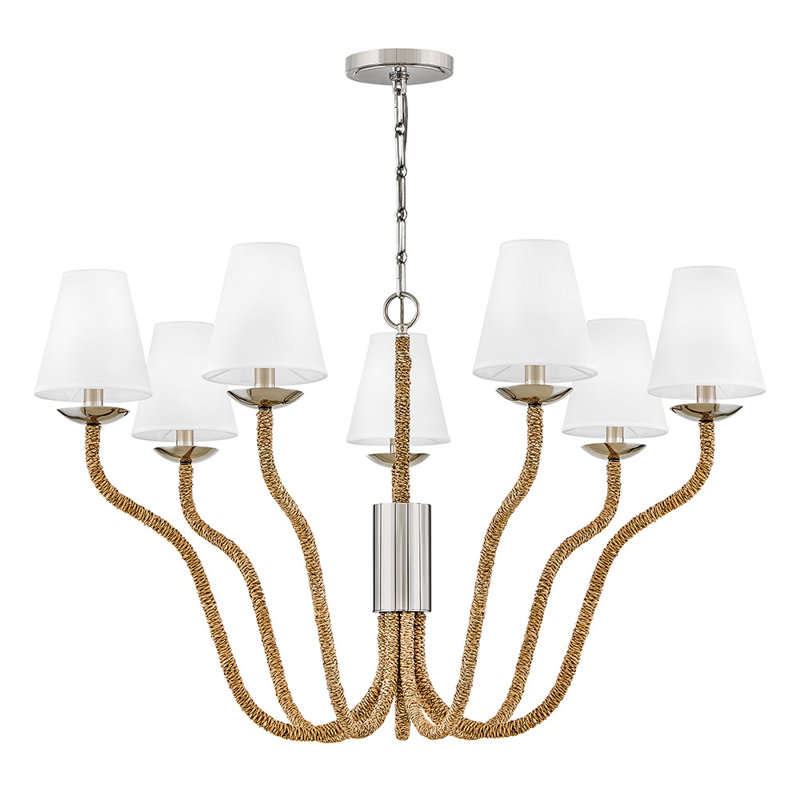 Hinkley Harwich Large Chandelier, 23.75" H x 40" W x 40" D, 7 Lights