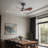 24" Small  Ceiling Fan with Light remote control ,Modern Low Profile black Ceiling Fan, 6-Speeds Quiet Reversible DC motor  for Bedroom,Kitchen-539811812