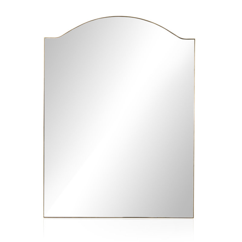 Jacques Arch Metal Mirror, Antique Brass