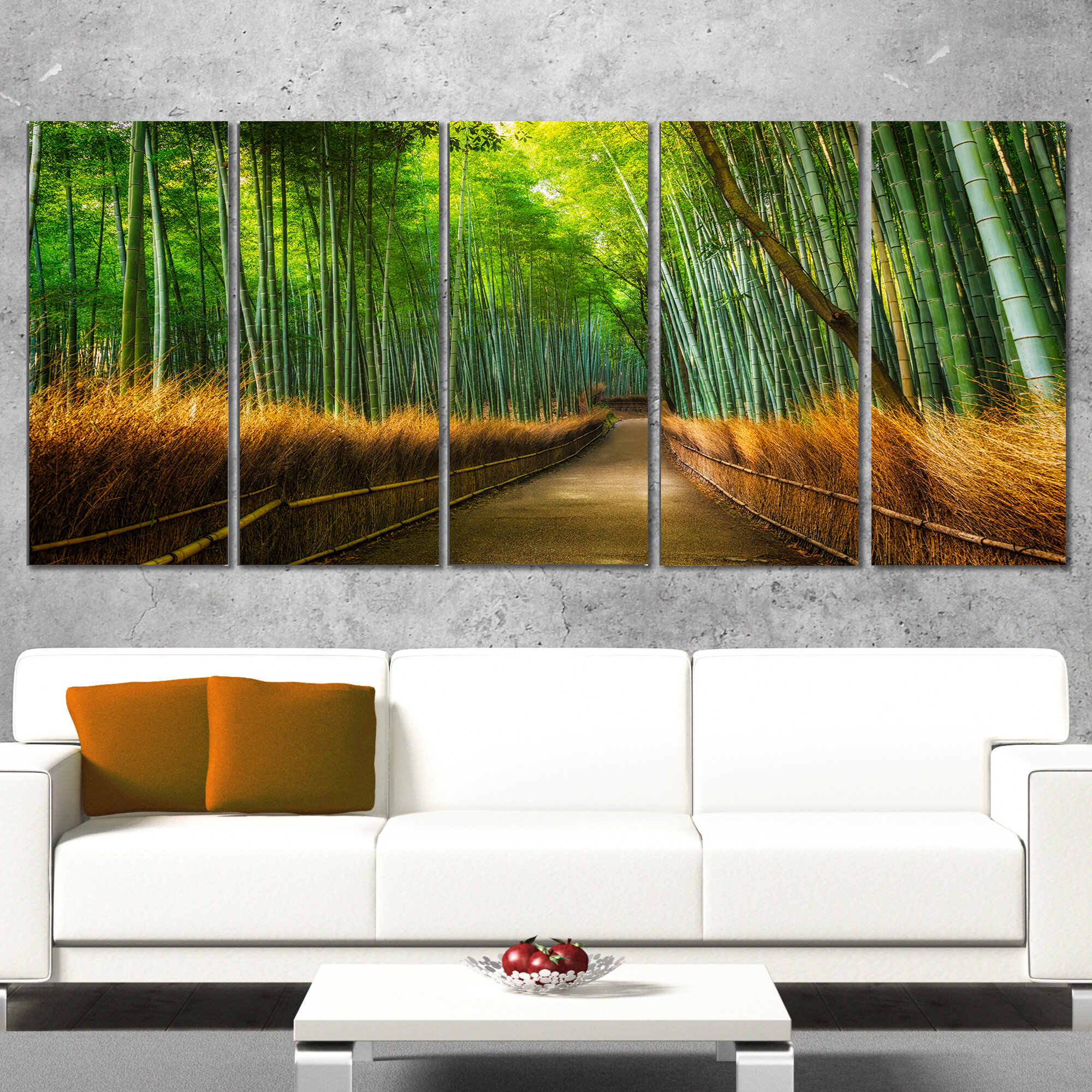 Ebern Designs Arashiyama Bamboo Grove Japan On Canvas 5 Pieces Print ...