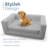 Elegant Upholstery Dog Sofa Bed – 40" L x 26.5" W x 14.5" H, Gray, with Removable Cover – Stylish & Comfortable for Medium/Large Dogs