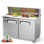 Réfrigérateur commercial à plan de travail 28 po / 48 po, 7,4 / 12,85 pieds cubes Station de préparation pour sandwich et salade en acier inoxydable avec refroidissement numérique