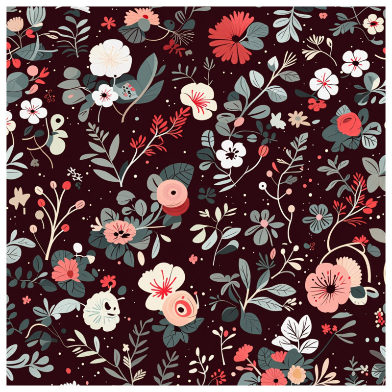 Coussin Floral, 20 x 20 inches