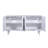 Frannie White Four Door Credenza