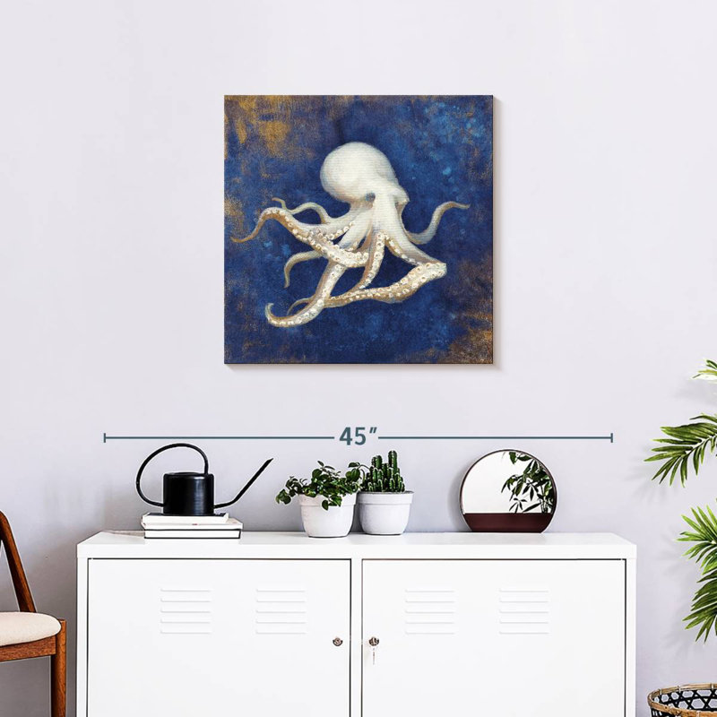 Brampt Treasures From The Sea Indigo II, 24" H x 24" W