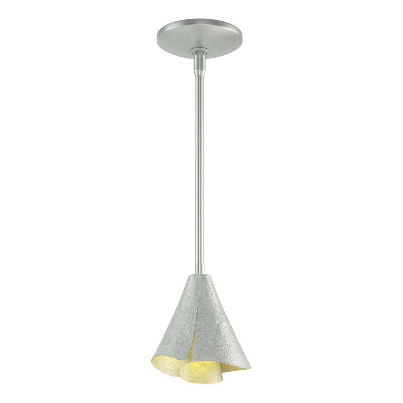 Mobius 1 - Light 5" Wide Single Pendant, Vintage Platinum