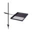 Barbecue pliant pivotant avec feu de camp - grille portative 2-en-1 avec sac de transport, noir