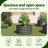 vidaXL Garden Raised Bed Galvanized Steel, Garden Planter for Flowers and Planters, Raised Flower Bed, Weather-resistant-923578092