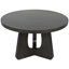 Nobuko Round Mahogany Wood Dining Table-27088617