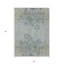 Tapis d'intérieur lavable floral gris anthracite 5 pi x 8 pi