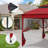 11 Ft. W x 11 Ft. D Outdoor Pop Up Soft Top Steel Patio Gazebo with Netting-109186203