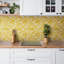 Kristy 30cm x 30cm PVC Mosaic Tile in Yellow