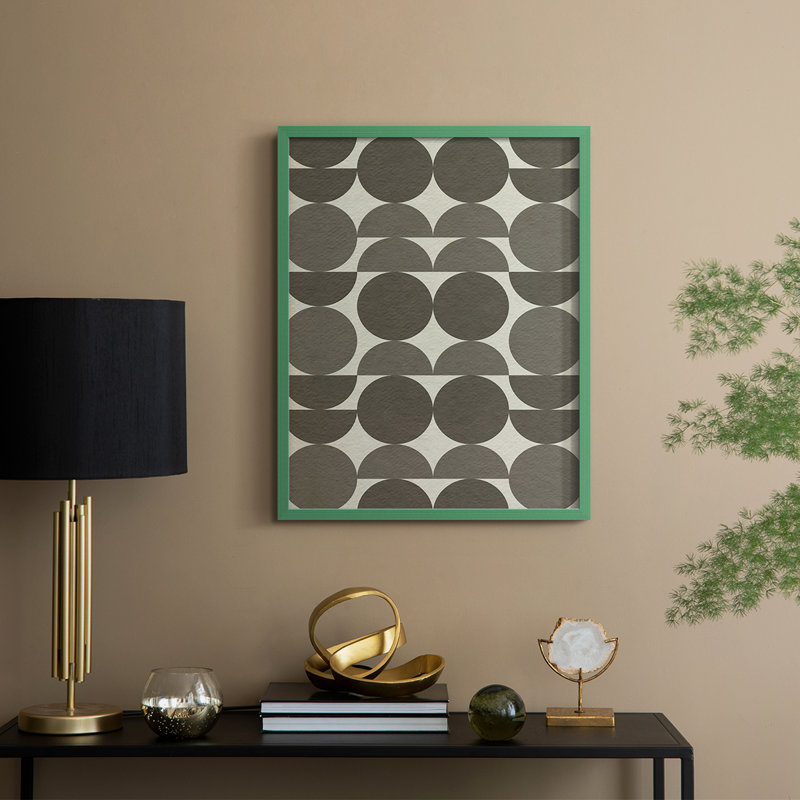 Neutre Subtle Shift II, reproduction encadrée - bois massif, H 21 po x l 17 po, Vert