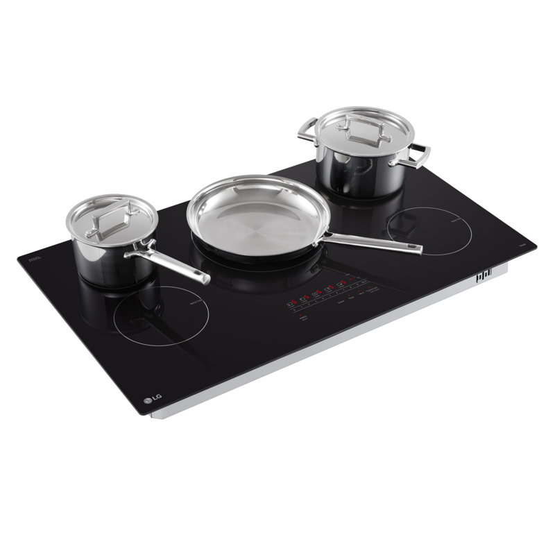 LG 36" Black Ceramic 5-Burner Induction Cooktop with Touch Control