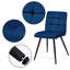 Chaise d'appoint rembourrée en velours Furst-765912838