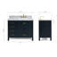 Ensemble de meuble-lavabo simple 43 po Cambridge-1110030756