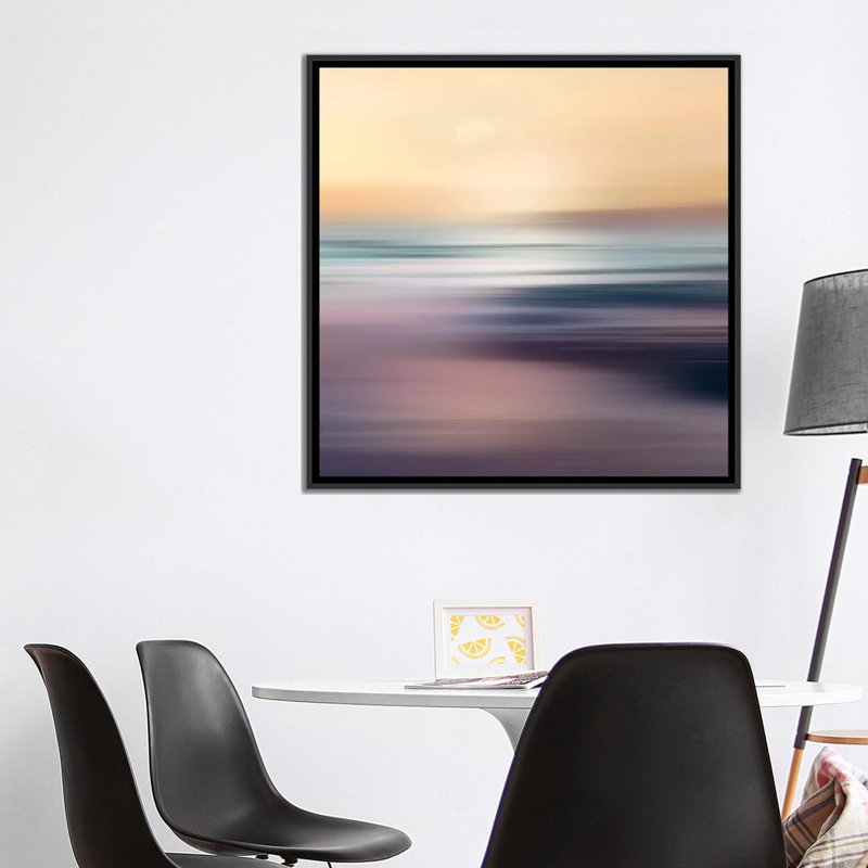 «Zuma Beach», impression sur toile, H 18 po x l 18 po x P 1,5 po, Toile avec cadre noir, Pas de tapis
