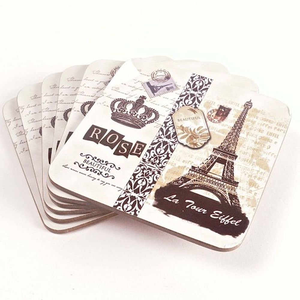 Cork Square 6 Piece Coaster Set (Set of 6) Ophelia & Co.